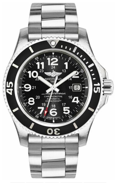 Breitling Superocean II 44 Black Dial Steel Men's Watch A17392D71B1A1 replica